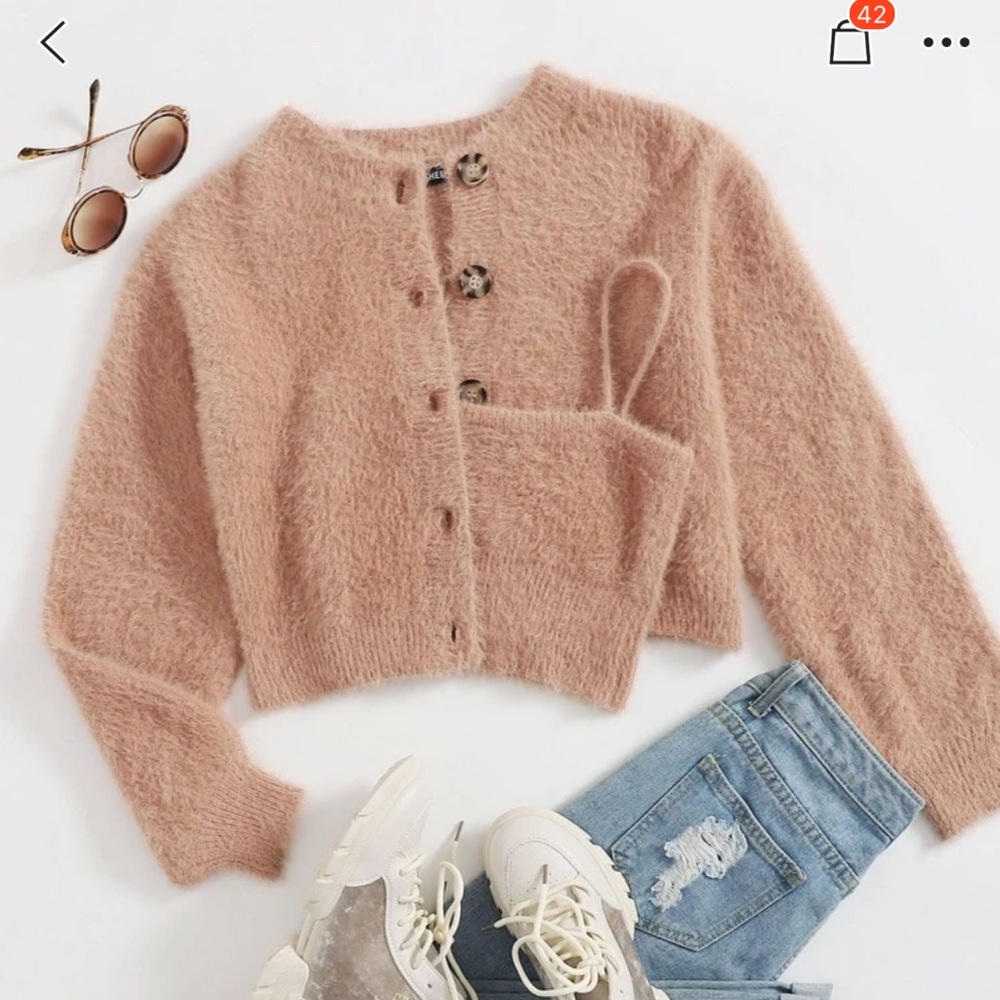 Shein Knit Cardigan with Cami